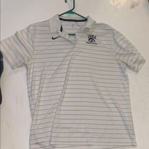 Nike IOWA SOFTBALL MENS White Striped Polo Shirt